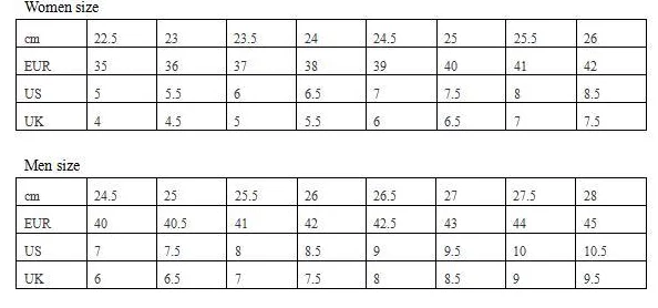 eur鞋码对应中国鞋码对照表及尺码选择建议