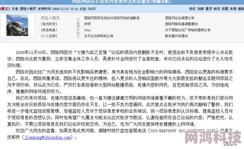 瑟瑟网址网友称内容低俗传播不良信息望有关部门加强监管